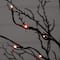 3ft. Pre-Lit Halloween Deluxe Black Twig Artificial Tree with 36 Orange & Purple LED Lights